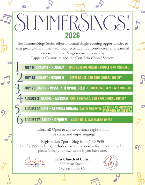 2026 Summer Sings